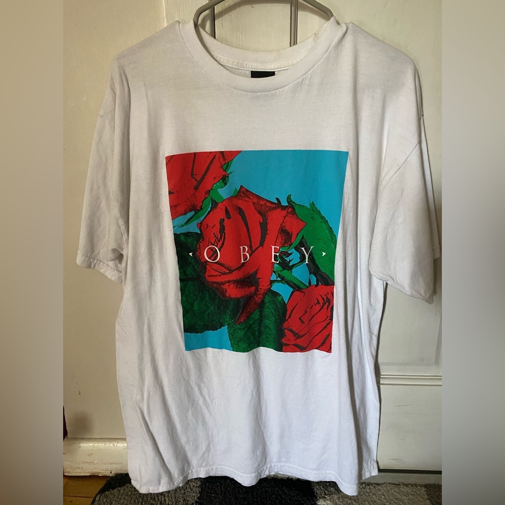 Obey Propaganda Rose T-Shirt (Large)